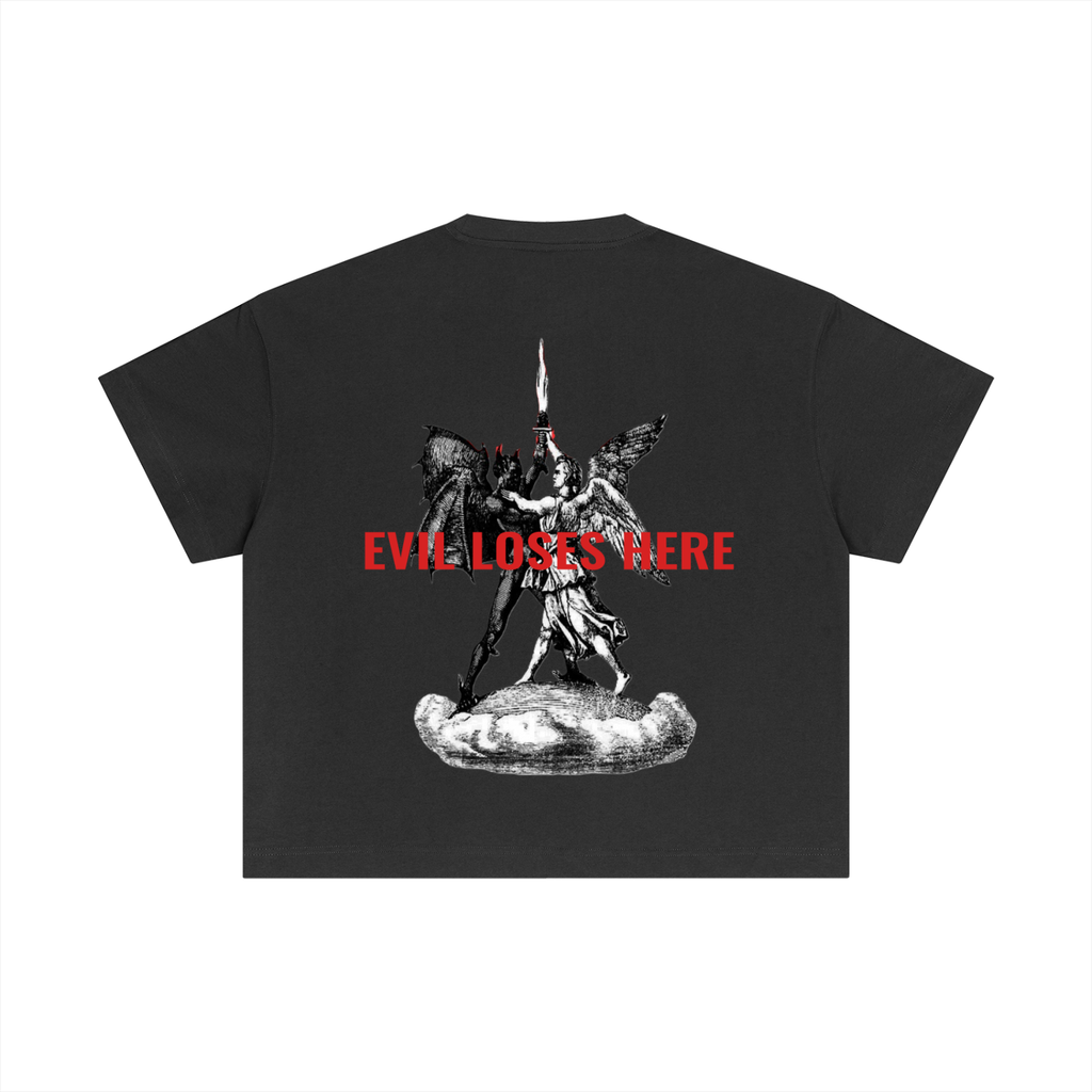 Essential “EVIL LOSES HERE” T-Shirt