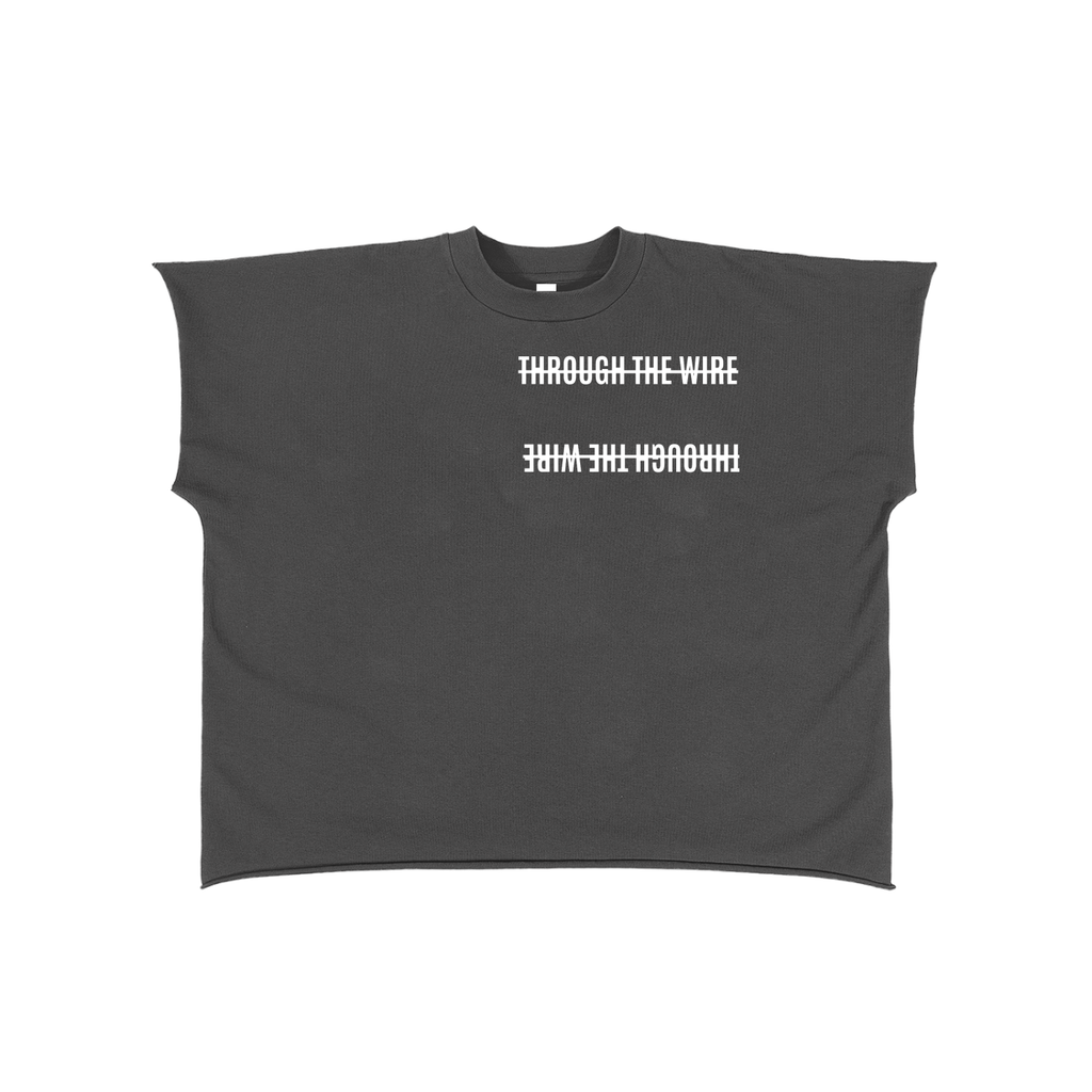 Raw Edge Boxy Non-Shrink T-Shirt