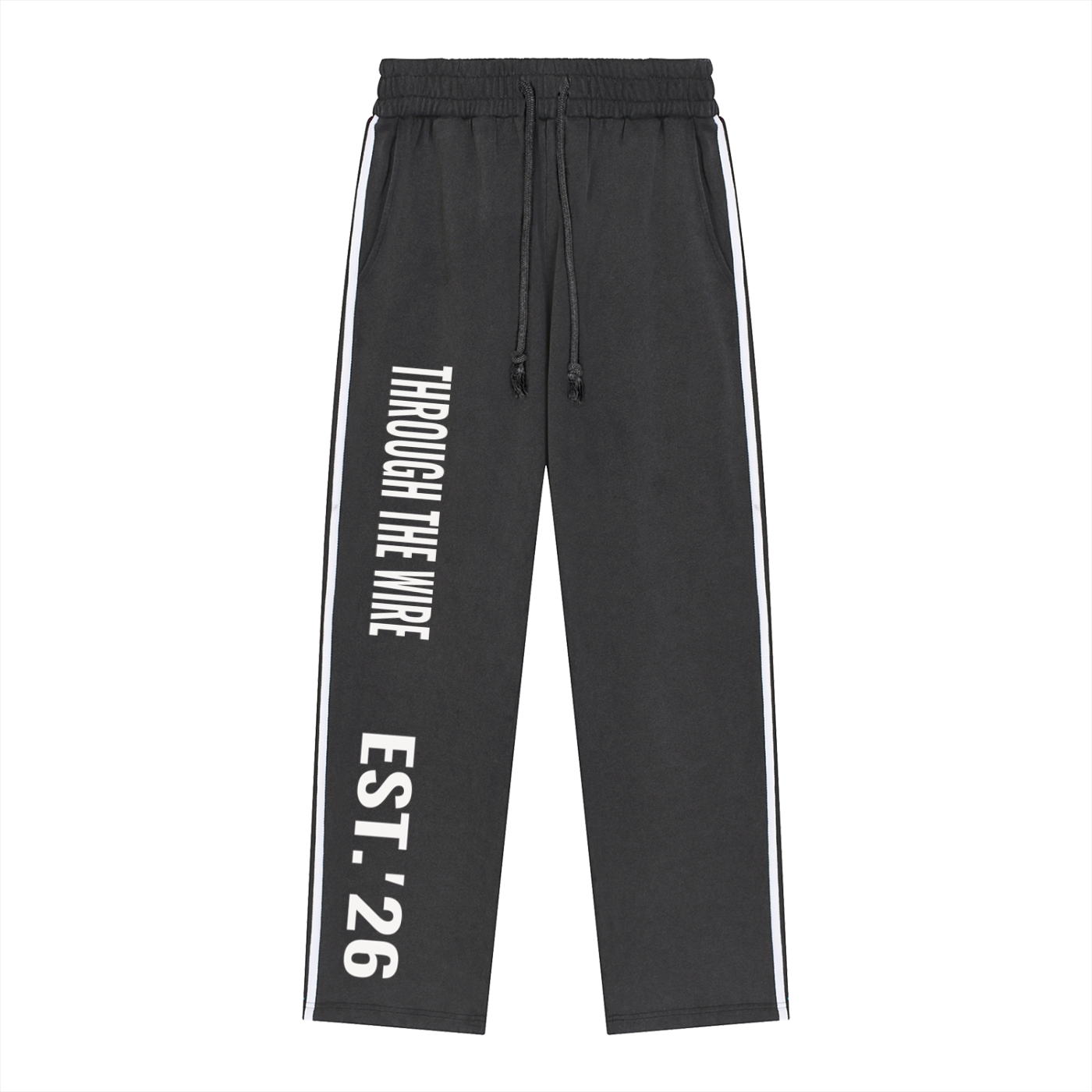 Snow Washed Contrast Tape Sweatpants