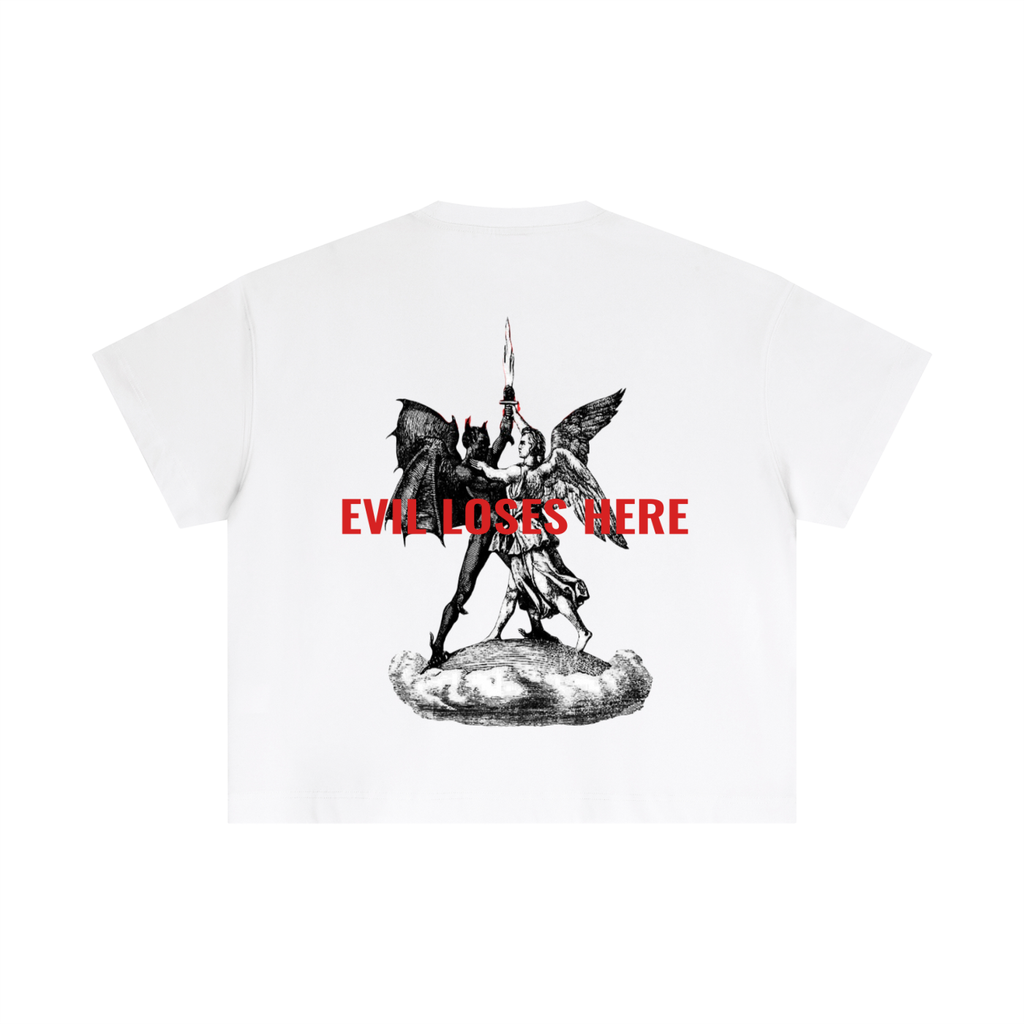 Essential “EVIL LOSES HERE” T-Shirt