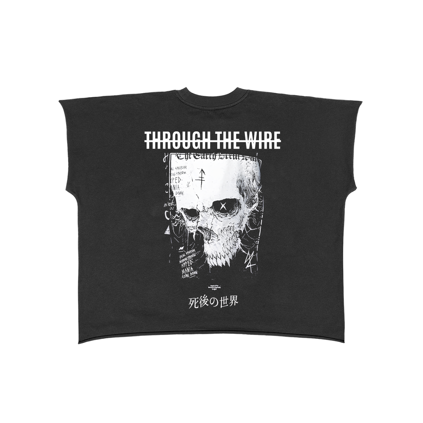 Raw Edge Boxy Non-Shrink T-Shirt