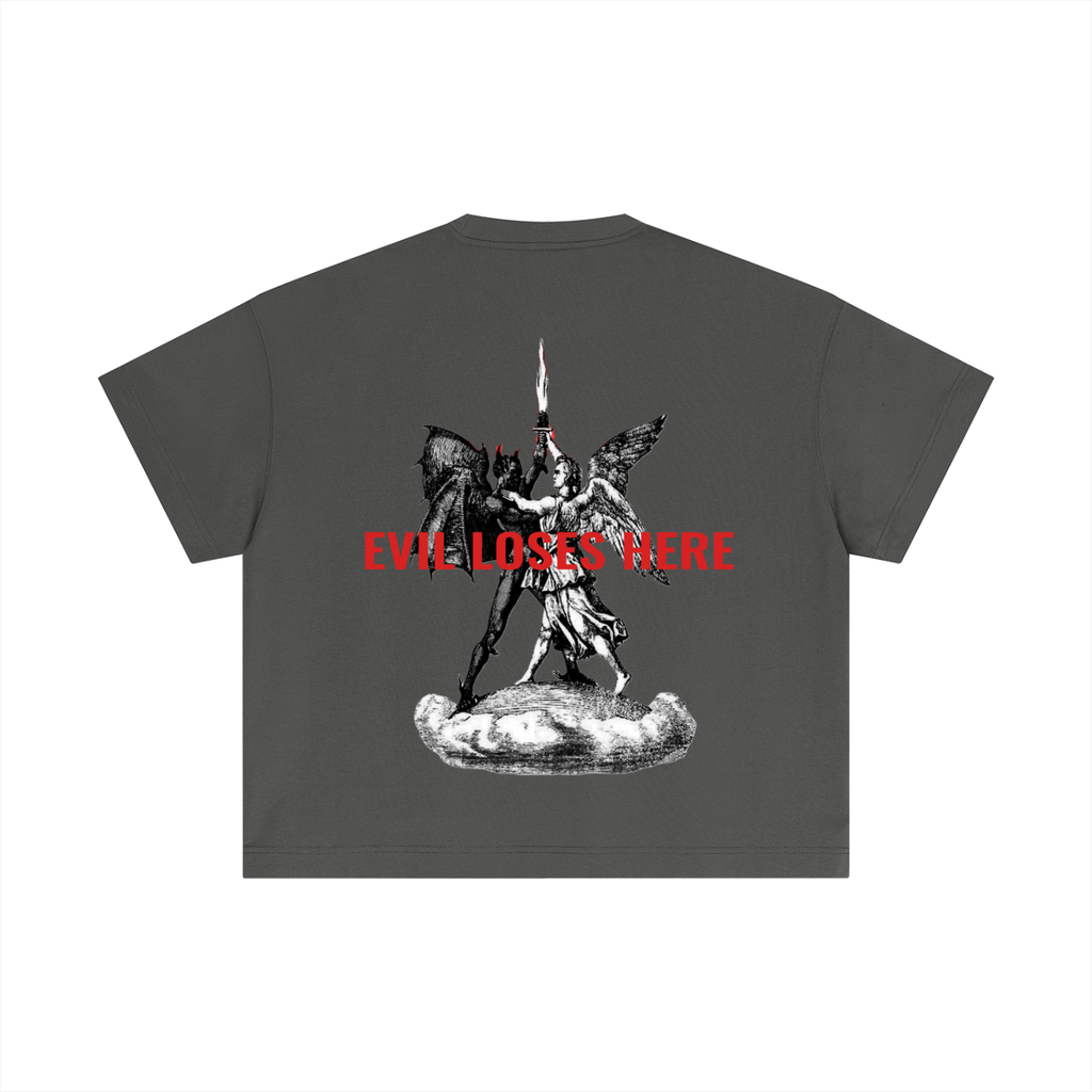 Essential “EVIL LOSES HERE” T-Shirt