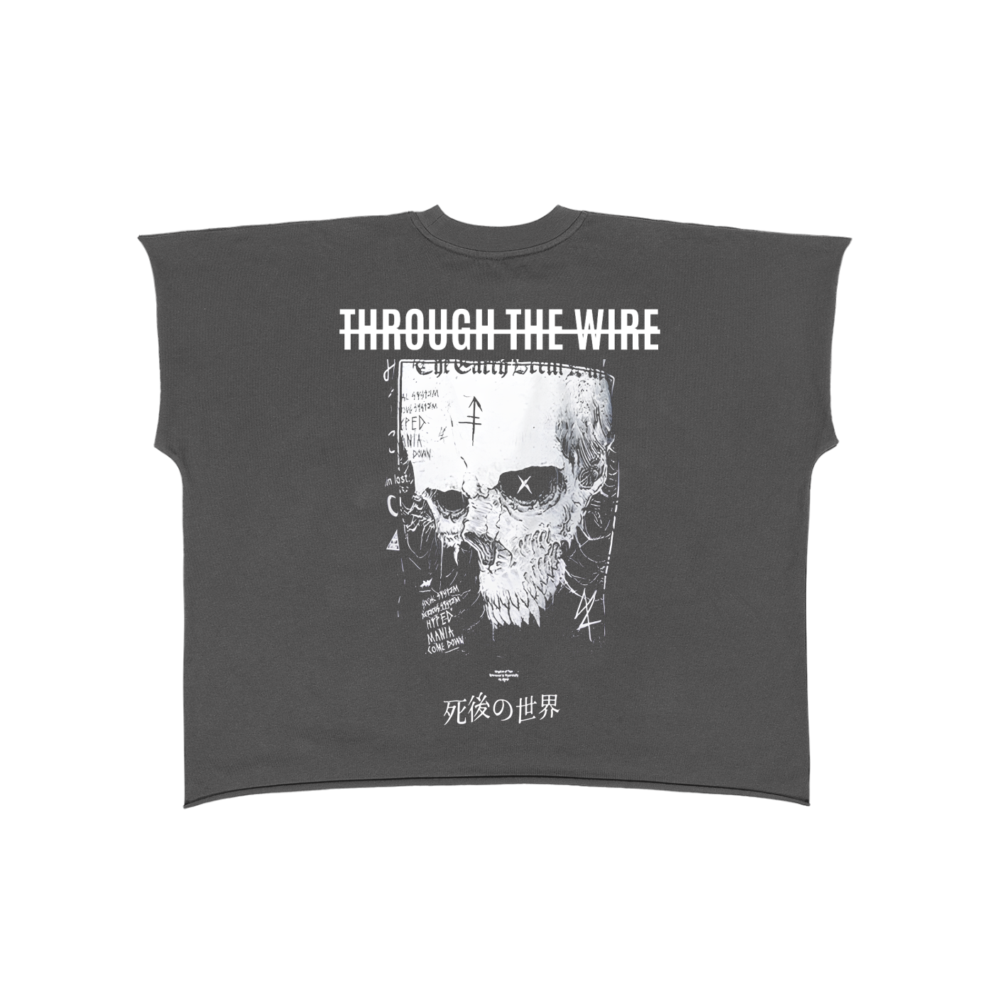 Raw Edge Boxy Non-Shrink T-Shirt