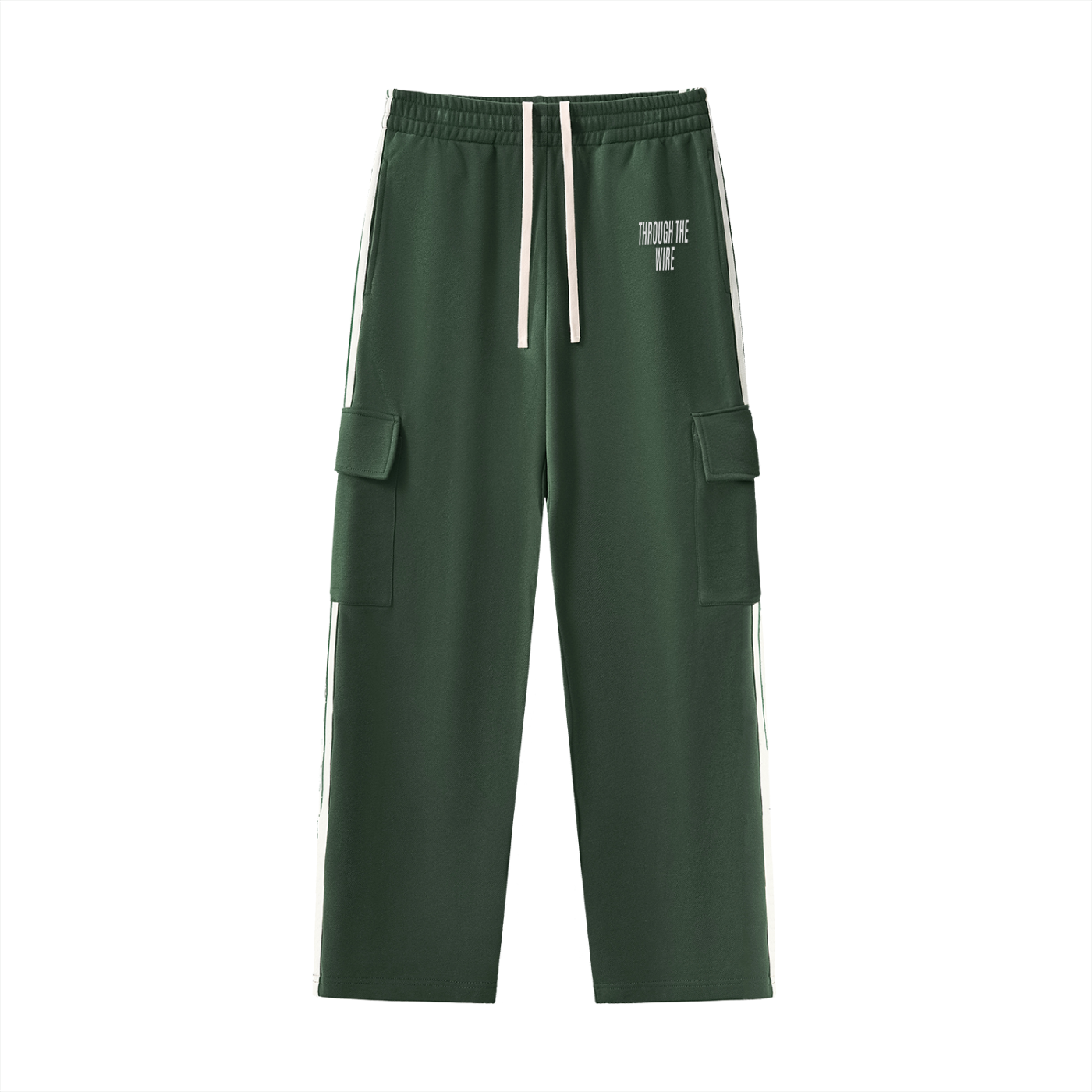 Side Stripe Straight-Leg Pants