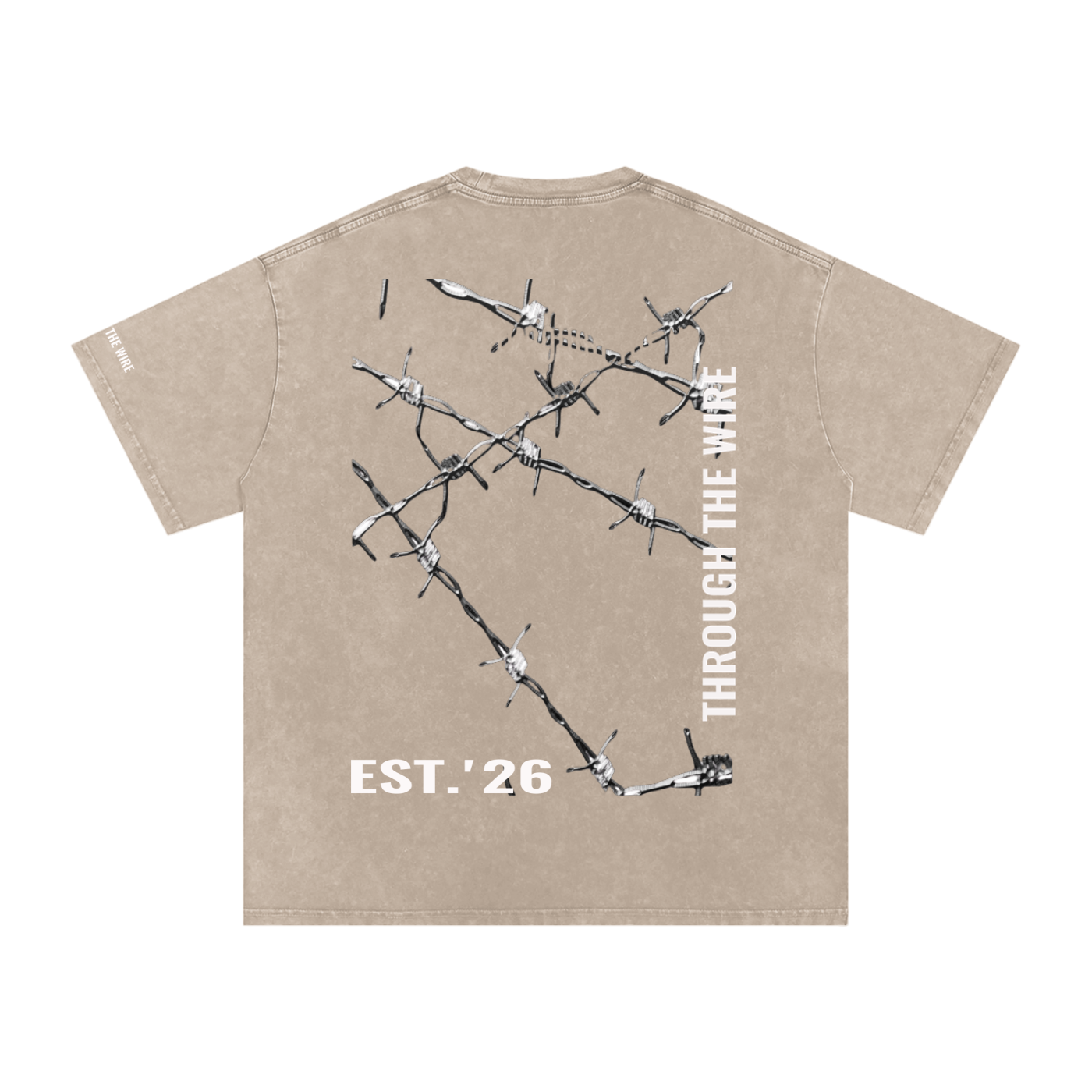 Snow Washed Oversized Cotton T-Shirt