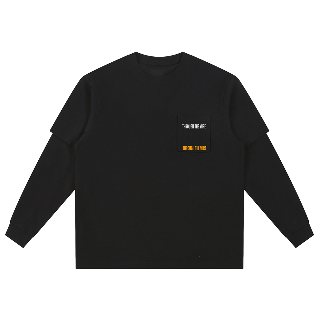 Layered Long Sleeve Oversized Tee